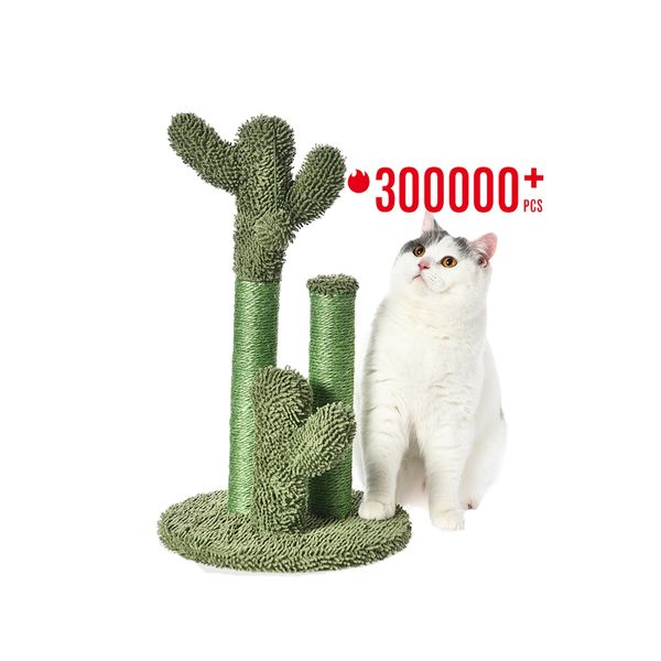 Hot Selling Cat Tree Scratching Post Wholesale Pet Supplies 100% Natural Sisal Cactus Cat Tree Post With Custom Private Tags