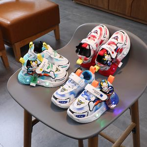 Size 21-30 Luminous Toddler Shoes For Boys Girls Glowing Baby Casual Shoes With Light Up Sole Children LED Sneakers With Lights