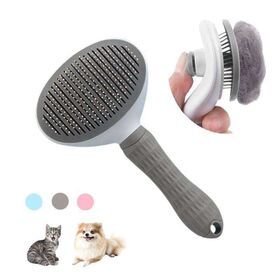 Easily Removes Pet's Coat Self Cleaning Cat Comb Grooming Pet Hair Remove Brush Dog Slicker Brushes for Pets Long Short