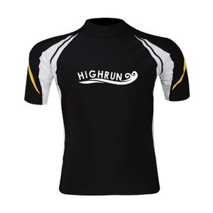 Purple White Custom Sports Short Sleeve Bjj Rash Guard For Man