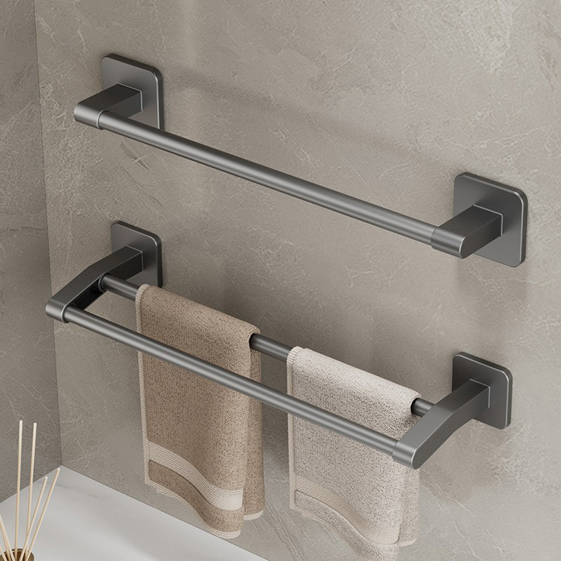 Hangzhou Ruiyun Trading Firm. (50 * 6 * 6cm) Space aluminum bathroom wall mounted perforated towel rack and slipper storage rack
