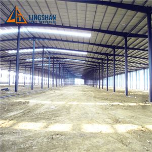 Large span prefabricated metal warehouse building material