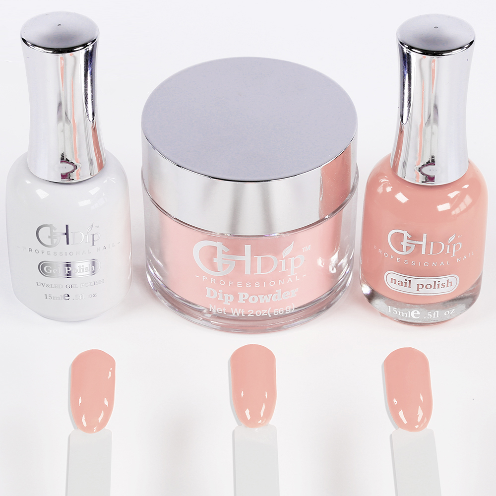 Nail Dip Powder 3 in 1 color match gel polish and lacquer for Dipping Acrylic System
