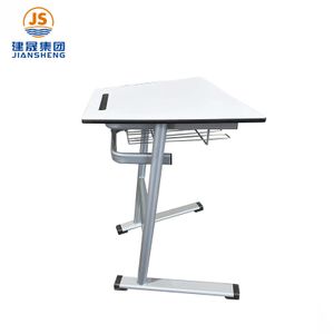 JS University Classroom Furniture Single School Students Desks with Drawers