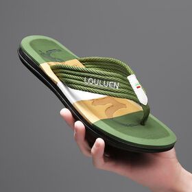 2023 China Supplier cheap beach outdoor luxury PVC sole flip-flops EVA men's slippersPopular