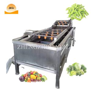 Full Automatic Air Bubble Cleaning Dehydration Leaf Fruit And Vegetable Washing Machine Industrial Vegetable Cleaning Machine