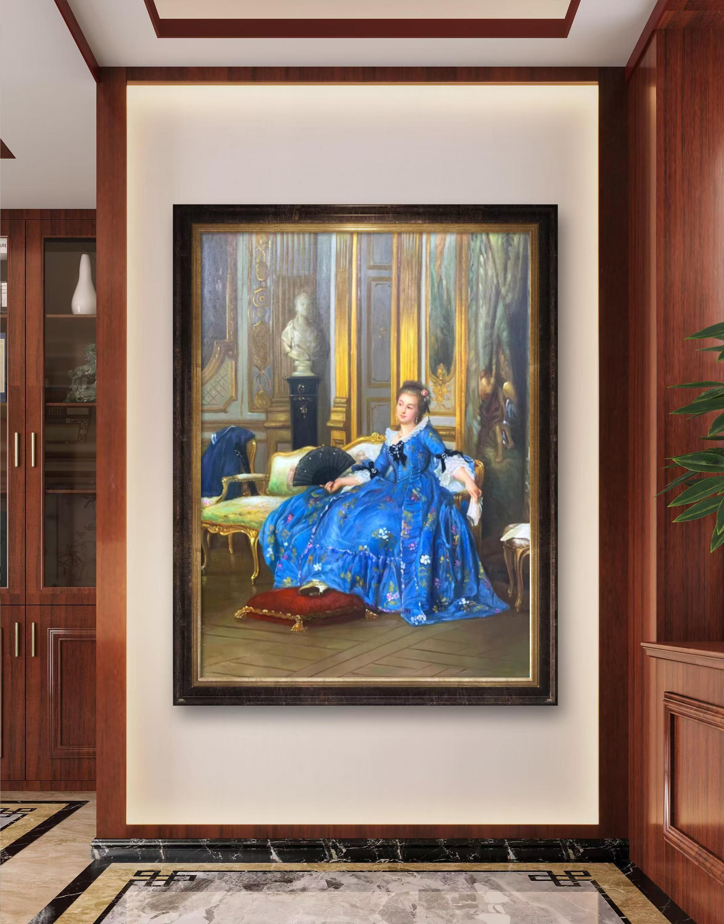 classical Portrait Hand-Painted Wall Art for Home Decoration canvas art