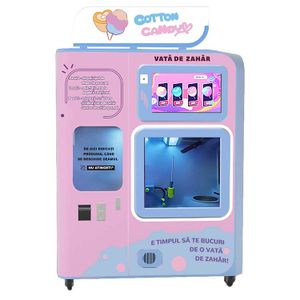 Exclusive Robotic Arm Sensing Chip New Floss Automatic Sugar Cotton Candy Vending Machine