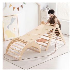 Juguetes Montessori Eaoutdoor Play Settoys Toddler Wooden Kids Playground Indoor Climber Wood Color 6 Moths to 6 Years Old Liben