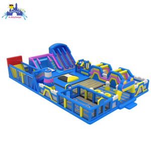 Inflatable Outdoor Giant Bouncy House Theme Park Inflatable Large Bouncy Trampoline Playground
