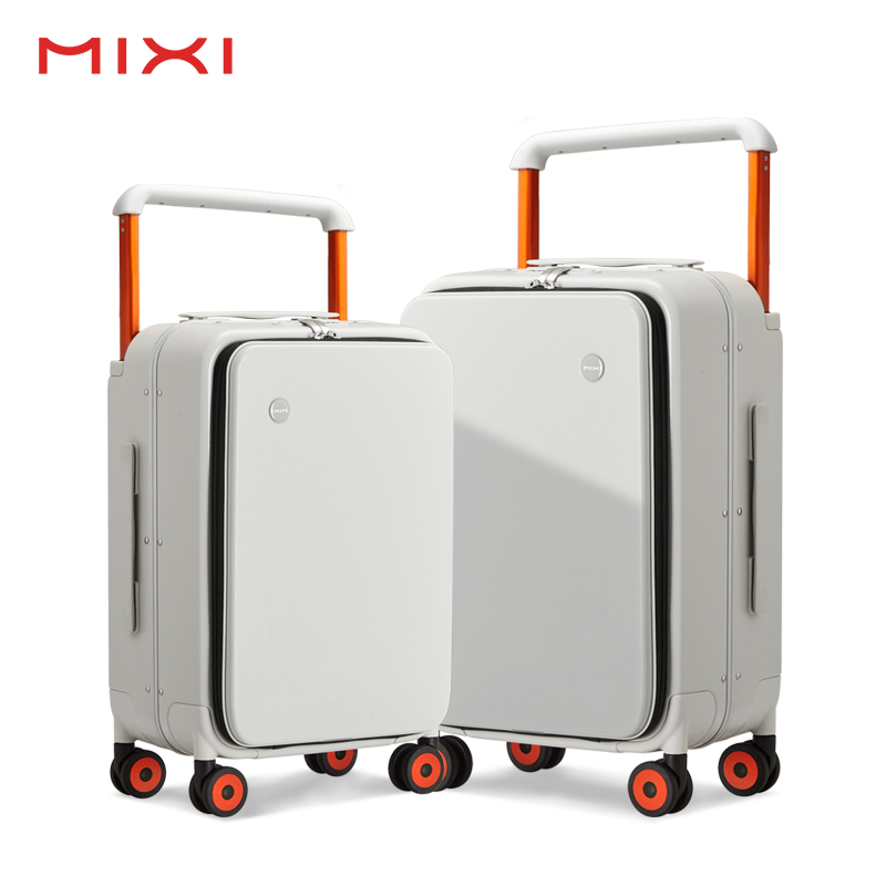 M9275 aluminum alloy frame baggage travel bags high end pc material luxurious suitcase laptop pockets luggage travel bag