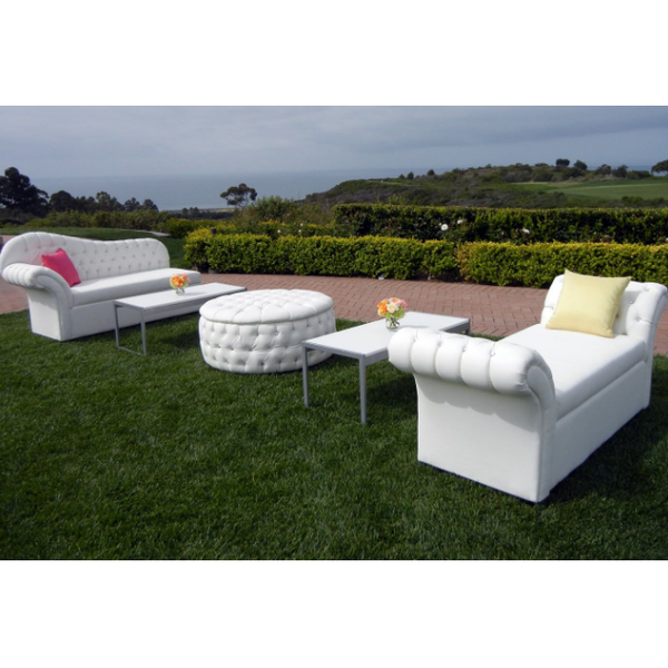 Leisure modern Leather tuffted Sofa simples durable outdoor garden sofa set furniture cloud relax white wedding sofa