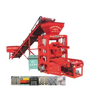 Multi function Manual Fly Ash Brick Making Machine QT4-26C Easy to operate Cement Logo Brick Concrete Block Making Machine
