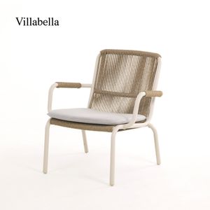 Villabella PE Wicker Patio Furniture Outdoor Sofa Luxury Outdoor Rattan Furniture Single Garden Sofa