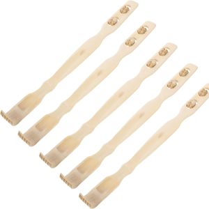 Wholesale Durable Bamboo Massager Back Scratcher Wooden Body Roller Stick Backscratcher