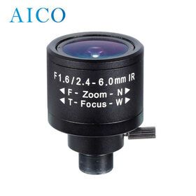 best F1.6 2.4-6.0mm focal length 2.4mm to 6mm m12 s mount fixed iris mp varifocal zoom cctv board lens for 1/3 inch sensor cam