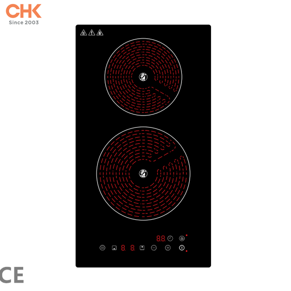 2 Burners Ceramic Hob High Power 3000W Double Burners Built-in Infrared Cooker for Kitchen Appliance