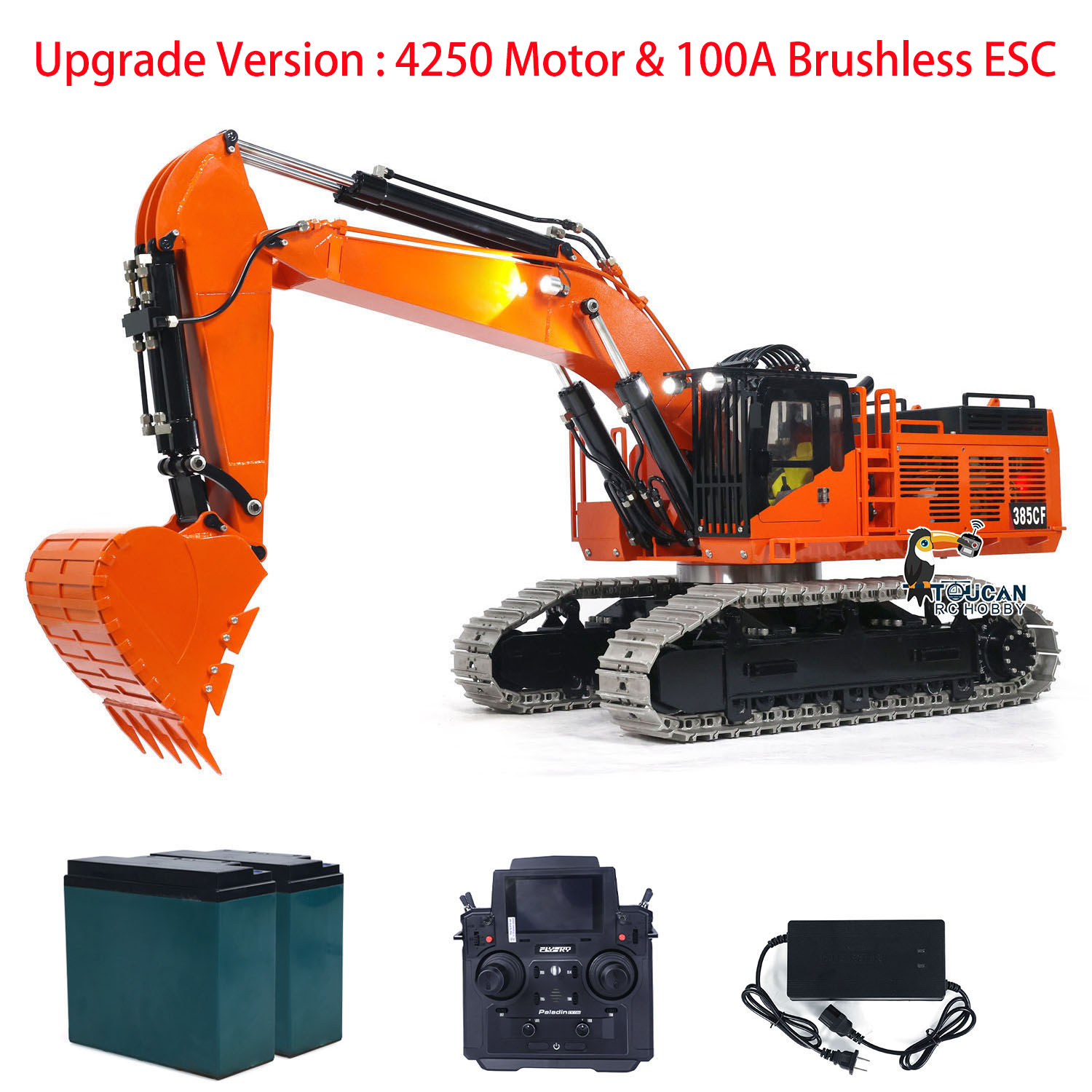 1/8 385CF RC Hydraulic Excavator Painted Assembled Remote Control Construction Digger