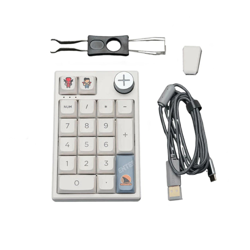 2024 New Arrival Very Practical RGB Portable Mini One-Handed Wired/Wireless Gaming Console Keypad