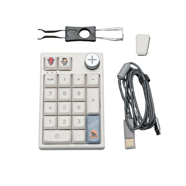 2024 New Arrival Very Practical RGB Portable Mini One-Handed Wired/Wireless Gaming Console Keypad