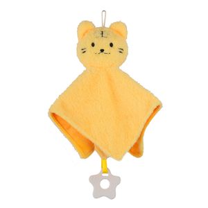D KING Customized Interactive Pet Orange Nylon Chewing Toys Squeaky Plush Appease Towel Toys for Dogs