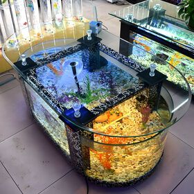 High Quality Fish Tank Table Desktop Coffee Table Aquarium Fish Tanks For Living Room