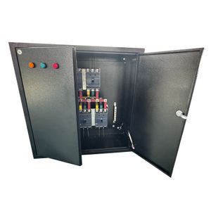 Black small volume efficient UPS output distribution box for industrial use