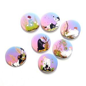 Promotional custom metal tin tinplate idol group badge sublimation korean korea bangtan boys kpop button pin badge