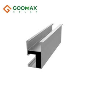 GOOMAX solar bracket rail Light weight high strength PV main rail for heavy snow and wind