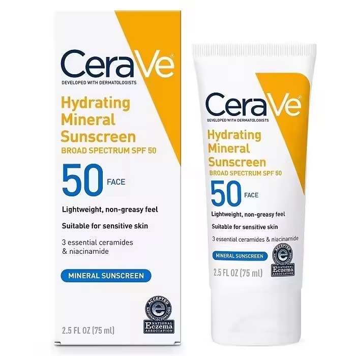Foshan Ouxinkai Trading Co., Ltd. Spot CE|Ve SPF-50 Protective Cream Physical Protective Nicotinamide Emulsion Moisturizing Repair Cream 75ml