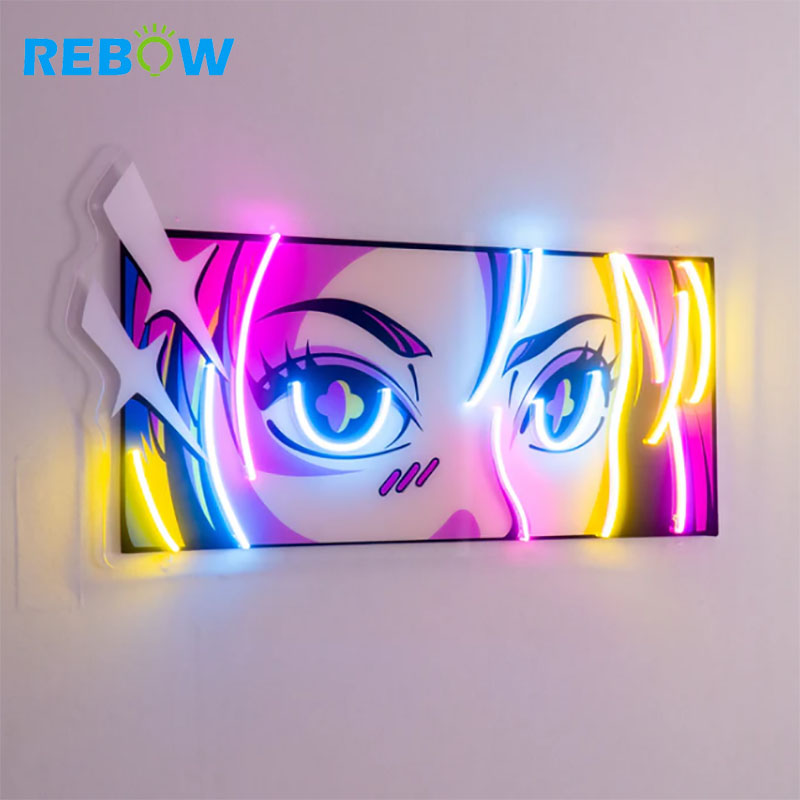 Shenzhen Bokang Technology Co., Ltd. Drop Shipping No MOQ Customized Acrylic UV Printed Neon Sign Custom for Christmas Decoration