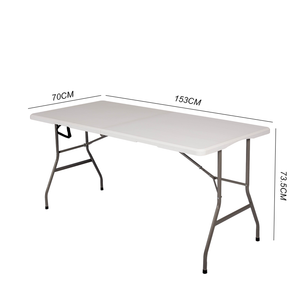 outdoor plastic mesa 5ft kitchen dining foldable tables banquet party picnic bbq camping folding table