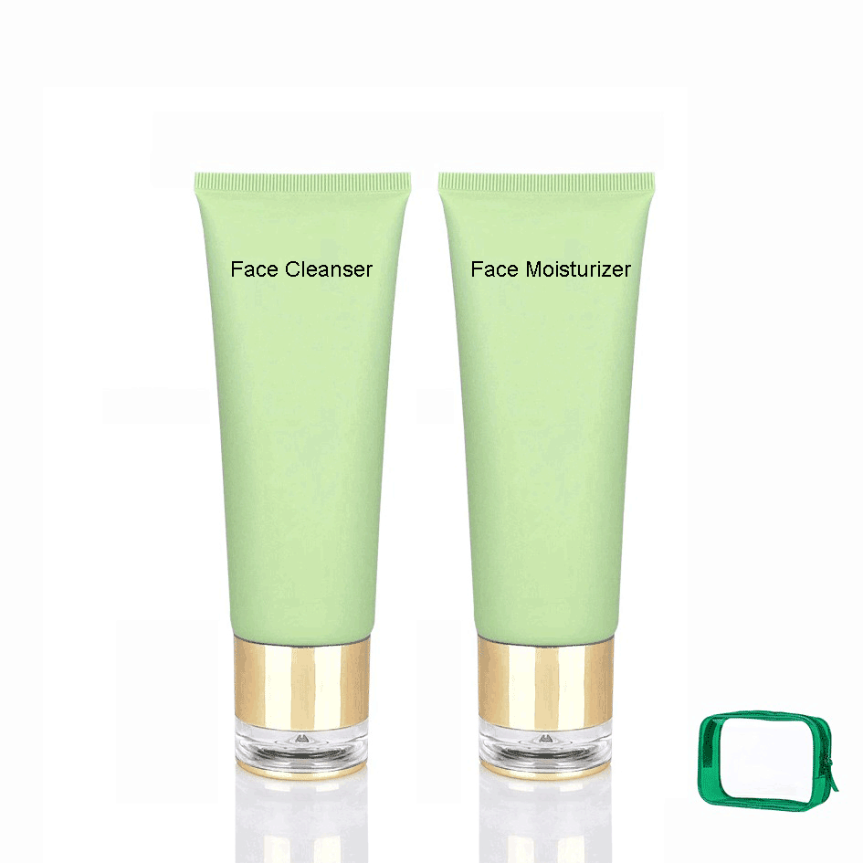 Guangzhou Jinpin Lan International Biotechnology Co., Ltd. Private Label Custom Logo Face Care Kit 100ml Facial Cleanser & 100ml Moisturizer In A Set Deep Cleansing Moisturizing