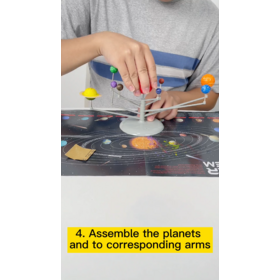 fly ball toy globe shape magic drawing kit kid hand art and craft solar system library educational diy paint model coloring toy