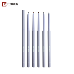 moq 100pcs oem odm Private Label logo fine thin 2 in 1 eyebrow pencil  Liquid Makeup Waterproof eye brow pencil with brush