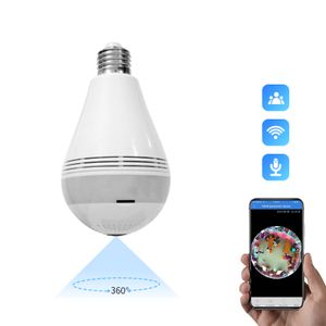 A10 1080P Night Vision Bulb Camera 360 Wifi Bulb Camera Panoramic CCTV VR WIFI Home Security IP Network Cam Baby room