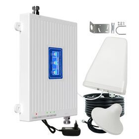 Mobile cell phone network booster and antenna 4G LTE cellular signal repeater amplifier antenna set