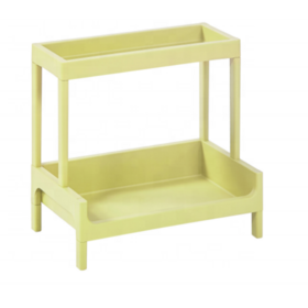 Kitchen rolling Cart Wholesale High Quality 2 Tiers Mini plastic Key  Kichen Powder Material plastic rolling Cart