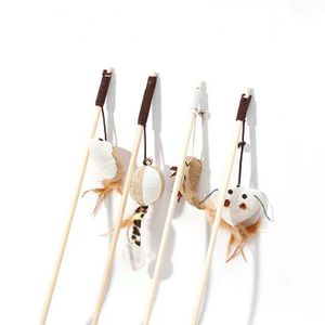 Vietnam Interactive Pet Wand with Bells Feather Stick for Cat Exercise and Fun Teaser Catcher Toys