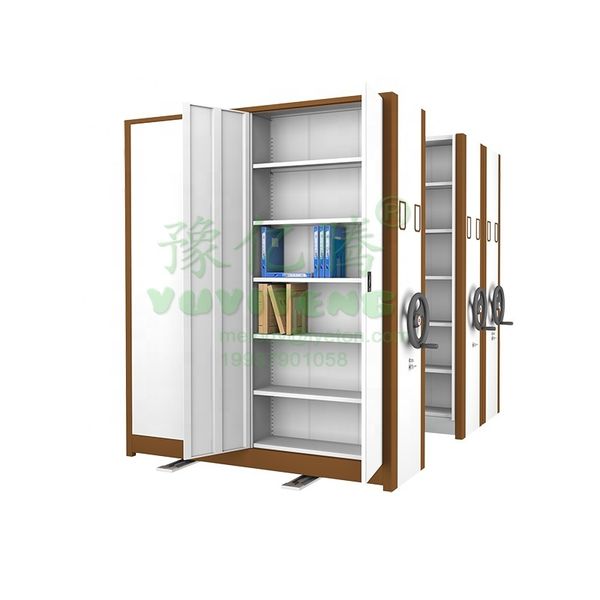Mobile Compactor System Steel File Cabinet Library Furniture Movable Dense Rack
