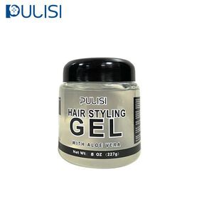 private label 340g eco styler hair food for curly hair black women gummy  aloe vera strong hold men hair styling gel