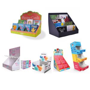 Advertising Pop Up Corrugated Cardboard Counter Top Carton Customized Display Box Tear Retail Shelf Ready Paper Displays