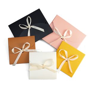 Gift Card Envelopes Bags with Ribbon eco-fiendly cardboard underwear gift packaging Underwear Silk Scarf Party Gift Wrapping Box
