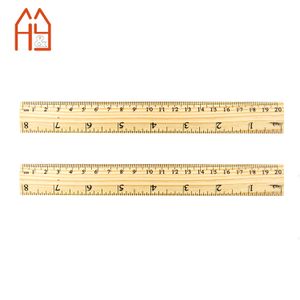 School supplies wholesale wooden rulers in bulk, 15/20/30cm striagt wooden ruler