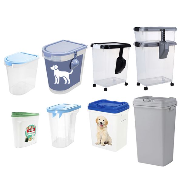 Airtight Dog Food Storage Bin On Wheels Plastic  50 40 Lbs