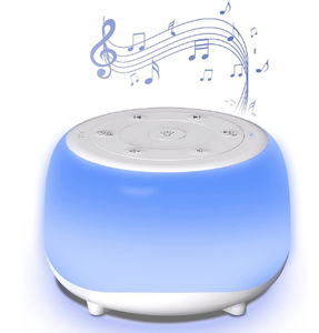 customize logo portable usb ABS White noise sleep aid lamp sleep speaker for Sleep aid gift