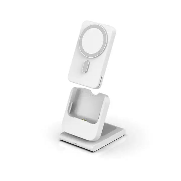 Wholesale Foldable 3 in 1 wireless charging station 5000mAh wireless Power Bank 15W Magnetic Wireless Charger
