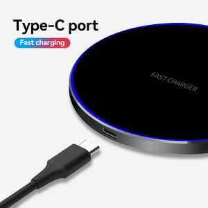 10W & 15W Wireless Fast Charging Pad with Type C Cable for All Wireless Charging Devices that support wireless charger