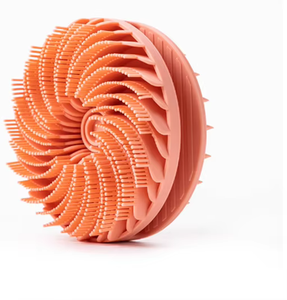 Silicone Scalp Double-sided Massage Bath Brush With Handle Silicone Soft Hair Comfort Bath Shampoo Brush for Kids Adults