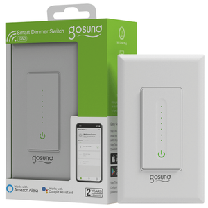 Gosund WIFI Smart Switch LCD Smart Switch works with Alexa Home Can Custom Homekit Australia Black Matt Smart Switch